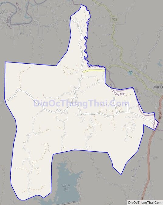 Bản đồ giao thông xã Phú An, huyện Tân Phú