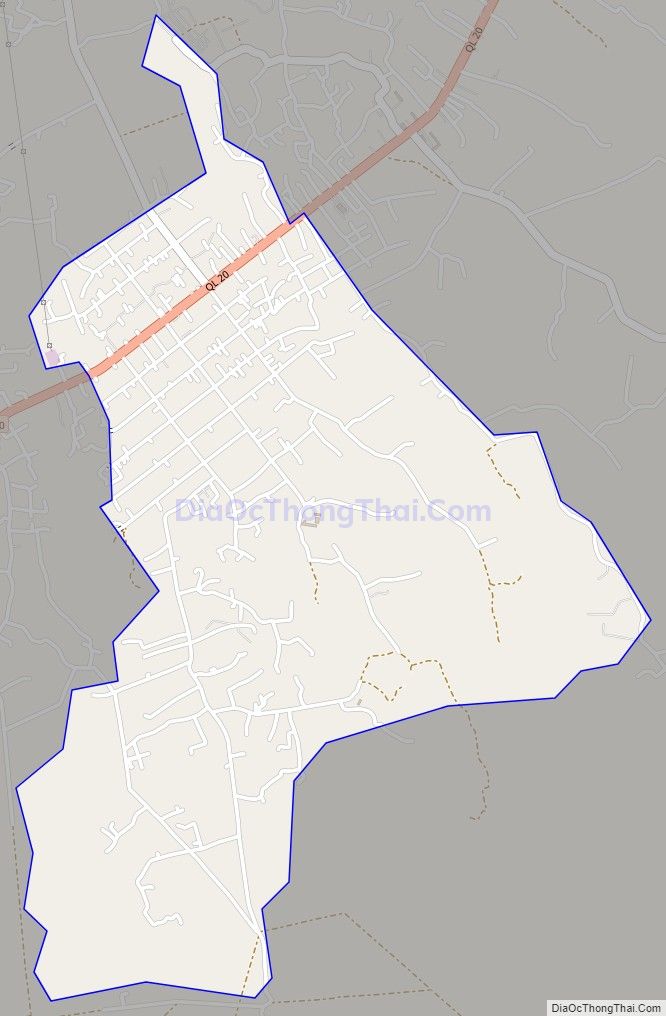 Bản đồ giao thông xã Phú Lâm, huyện Tân Phú