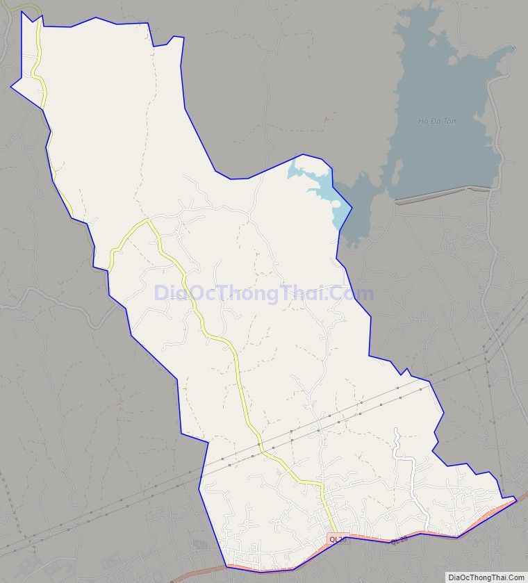 Bản đồ giao thông xã Phú Xuân, huyện Tân Phú