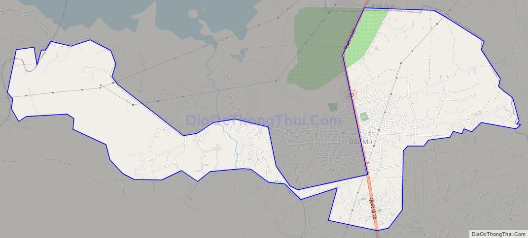 Bản đồ giao thông xã Gia Tân 2, huyện Thống Nhất