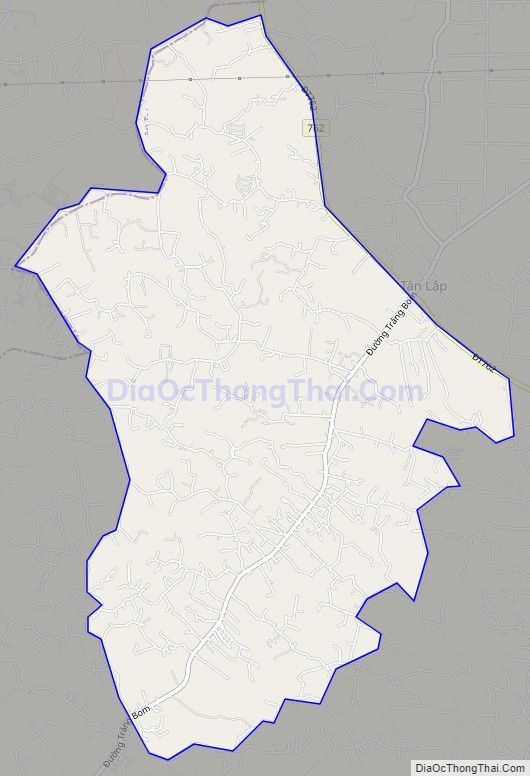 Bản đồ giao thông xã Cây Gáo, huyện Trảng Bom