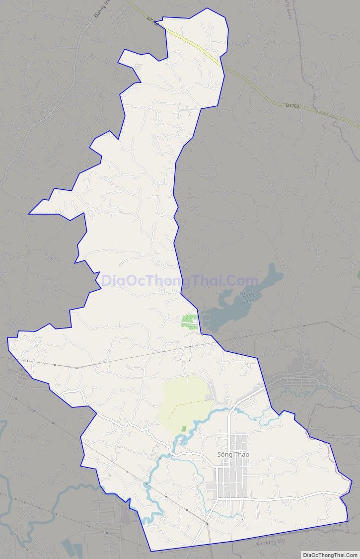 Bản đồ giao thông xã Sông Thao, huyện Trảng Bom