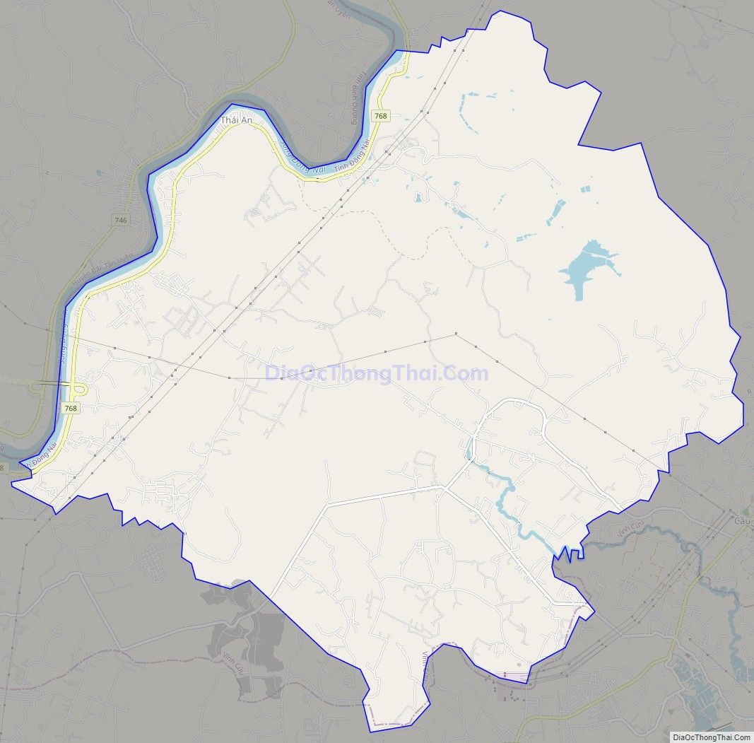 Bản đồ giao thông xã Tân An, huyện Vĩnh Cửu