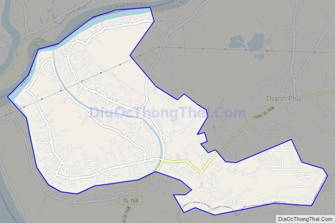 Bản đồ giao thông xã Tân Bình, huyện Vĩnh Cửu