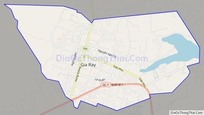 Bản đồ giao thông Thị trấn Gia Ray, huyện Xuân Lộc