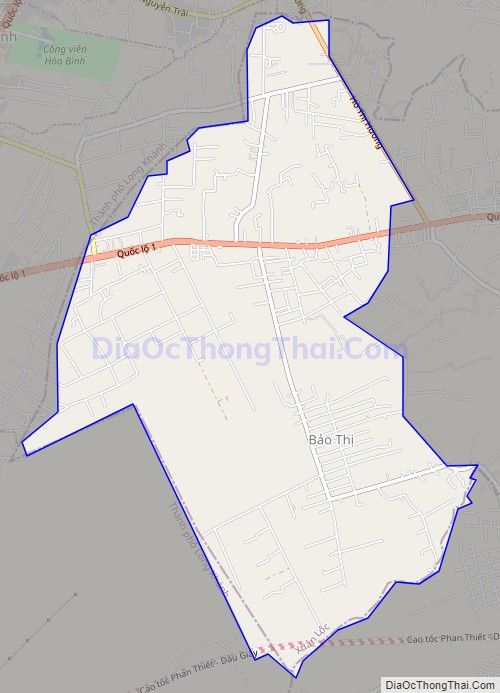 Bản đồ giao thông xã Xuân Định, huyện Xuân Lộc
