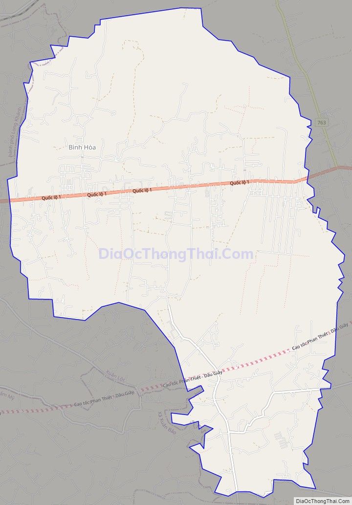 Bản đồ giao thông xã Xuân Phú, huyện Xuân Lộc