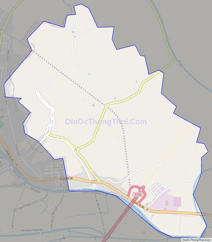 Bản đồ giao thông xã An Bình, huyện Cao Lãnh