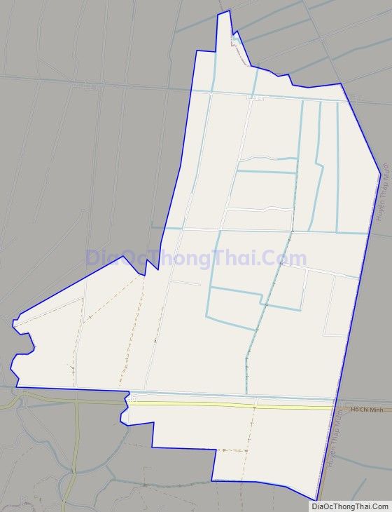 Bản đồ giao thông xã Ba Sao, huyện Cao Lãnh