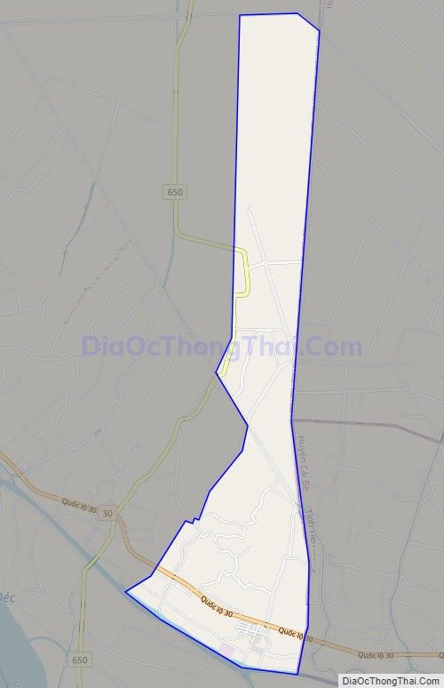 Bản đồ giao thông xã Mỹ Hiệp, huyện Cao Lãnh