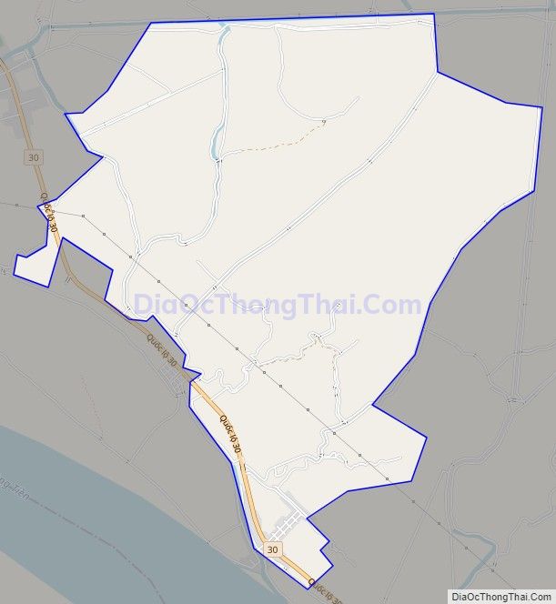 Bản đồ giao thông xã Mỹ Hội, huyện Cao Lãnh