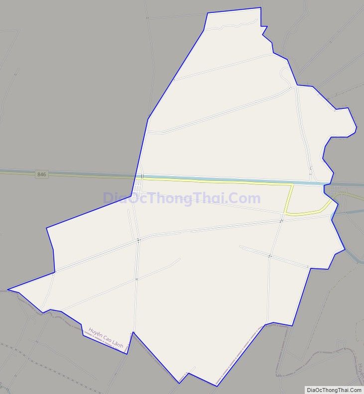 Bản đồ giao thông xã Tân Nghĩa, huyện Cao Lãnh