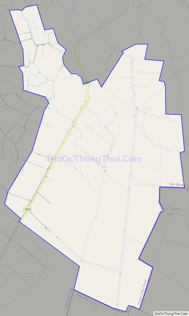 Bản đồ giao thông xã An Khánh, huyện Châu Thành, Đồng Tháp