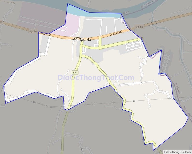 Bản đồ giao thông Thị trấn Cái Tàu Hạ, huyện Châu Thành