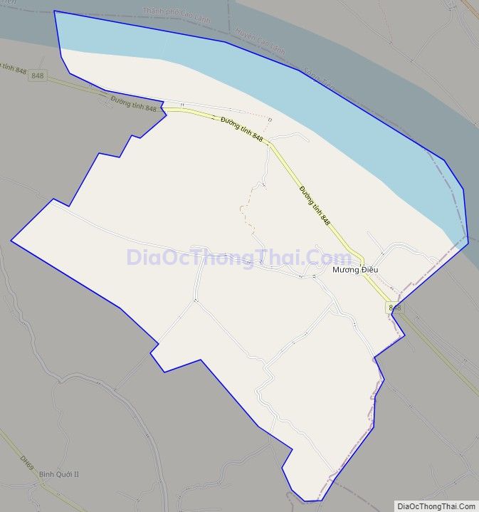 Bản đồ giao thông xã Tân Khánh Trung, huyện Lấp Vò