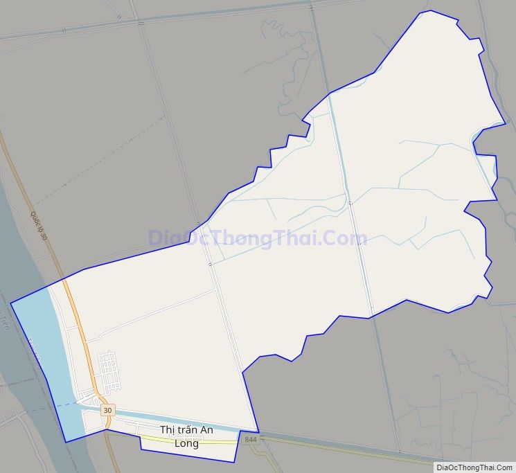 Bản đồ giao thông xã An Long, huyện Tam Nông