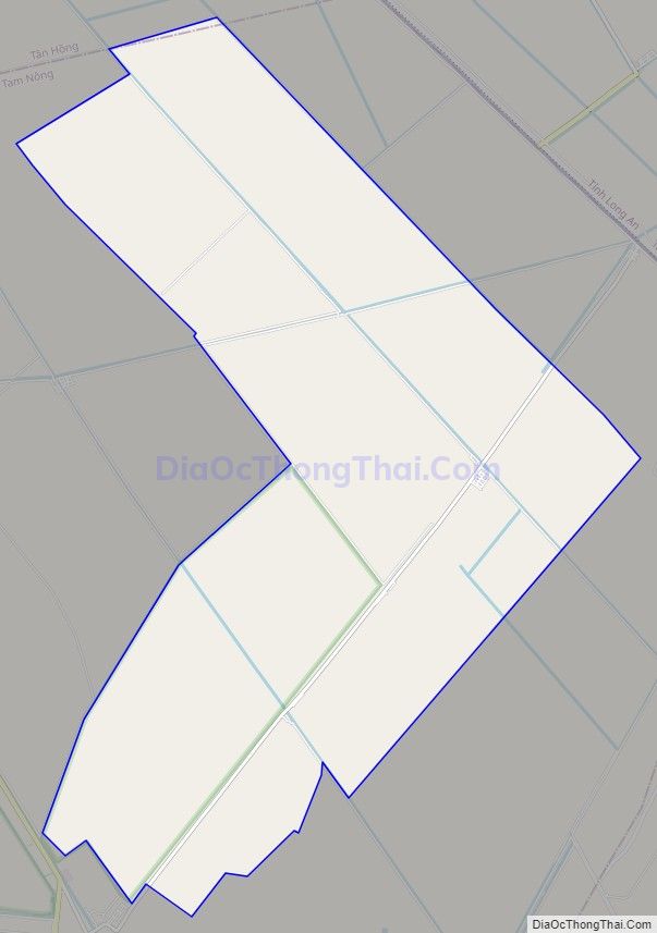 Bản đồ giao thông xã Tân Công Sính, huyện Tam Nông