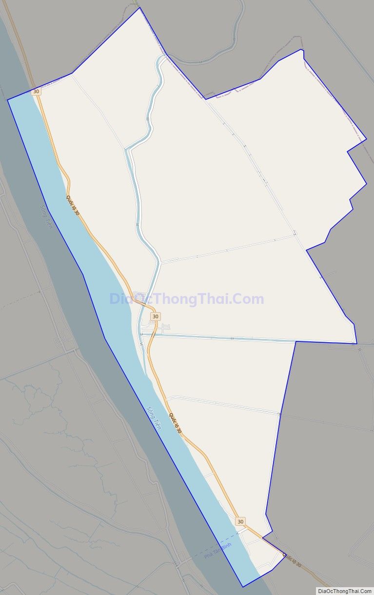 Bản đồ giao thông xã An Phong, huyện Thanh Bình