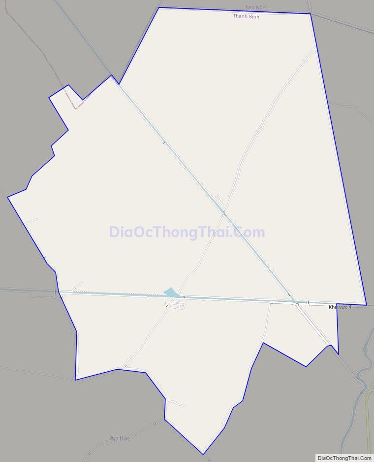 Bản đồ giao thông xã Phú Lợi, huyện Thanh Bình