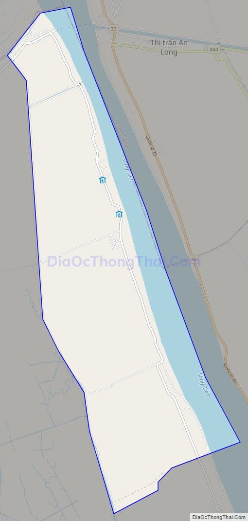 Bản đồ giao thông xã Tân Quới, huyện Thanh Bình