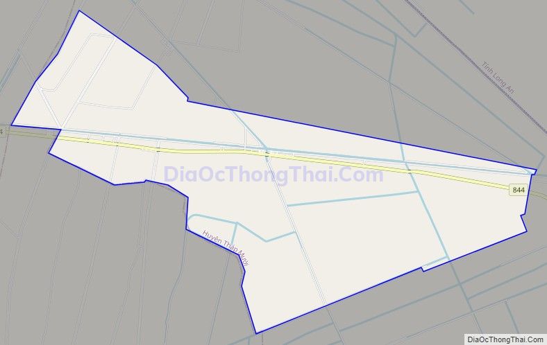 Bản đồ giao thông xã Hưng Thạnh, huyện Tháp Mười