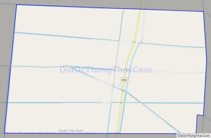 Bản đồ giao thông xã Láng Biển, huyện Tháp Mười