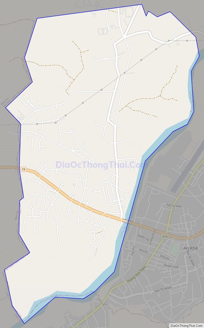 Bản đồ giao thông phường An Bình, thị xã An Khê