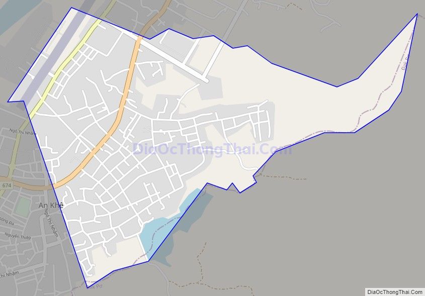Bản đồ giao thông phường An Phú, thị xã An Khê