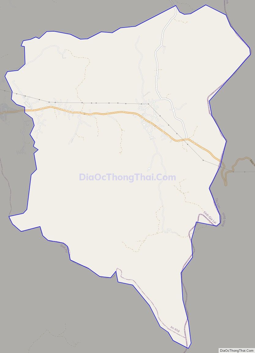 Bản đồ giao thông xã Song An, thị xã An Khê