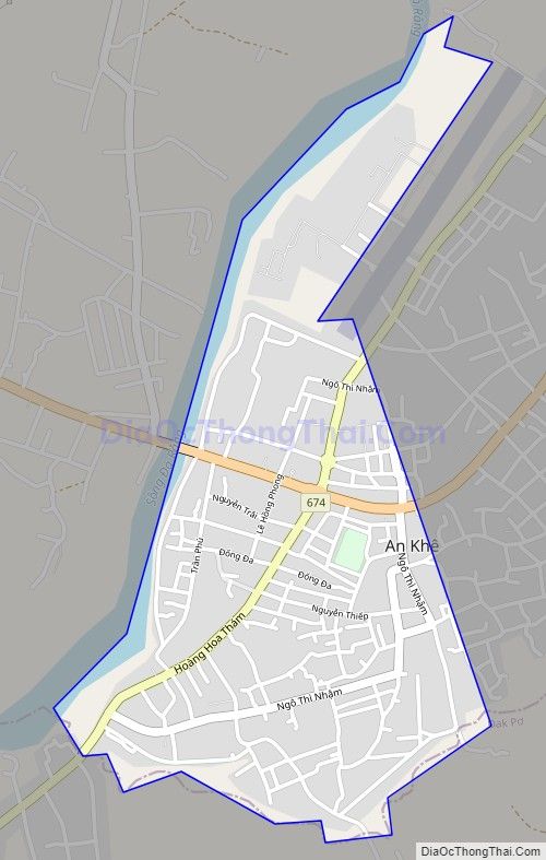 Bản đồ giao thông phường Tây Sơn, thị xã An Khê