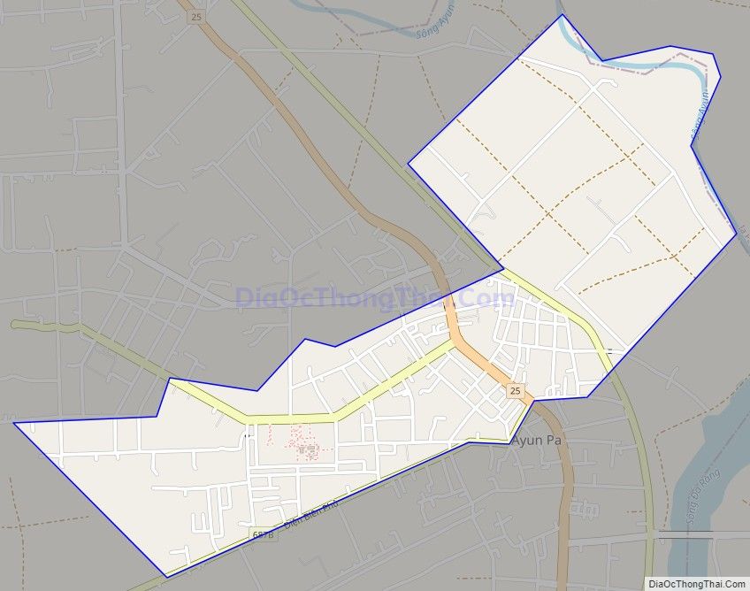 Bản đồ giao thông phường Đoàn Kết, thị xã Ayun Pa