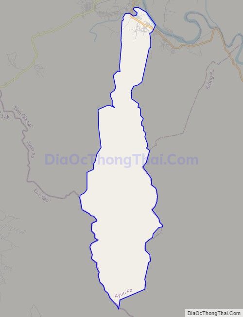 Bản đồ giao thông xã Ia Sao, thị xã Ayun Pa