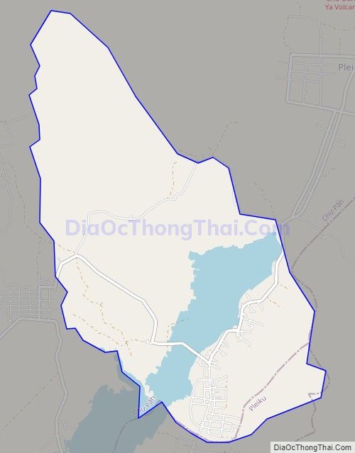 Bản đồ giao thông xã Chư Jôr (cũ), huyện Chư Păh