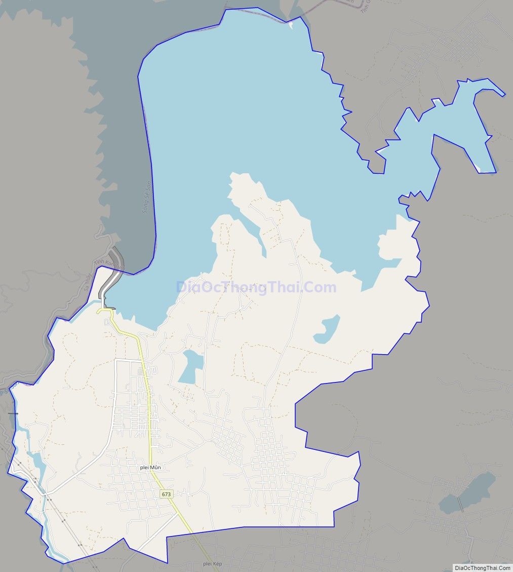 Bản đồ giao thông Thị trấn Ia Ly, huyện Chư Păh