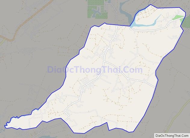 Bản đồ giao thông xã Ia Phìn, huyện Chư Prông