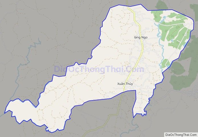 Bản đồ giao thông xã Ia Pia, huyện Chư Prông