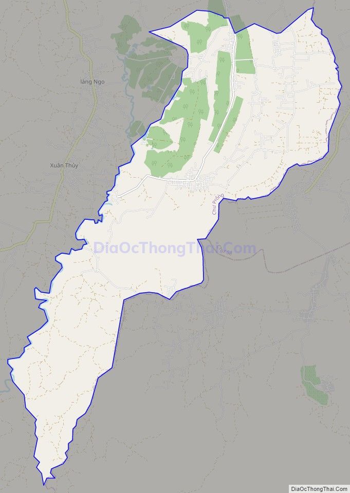 Bản đồ giao thông xã Ia Vê, huyện Chư Prông