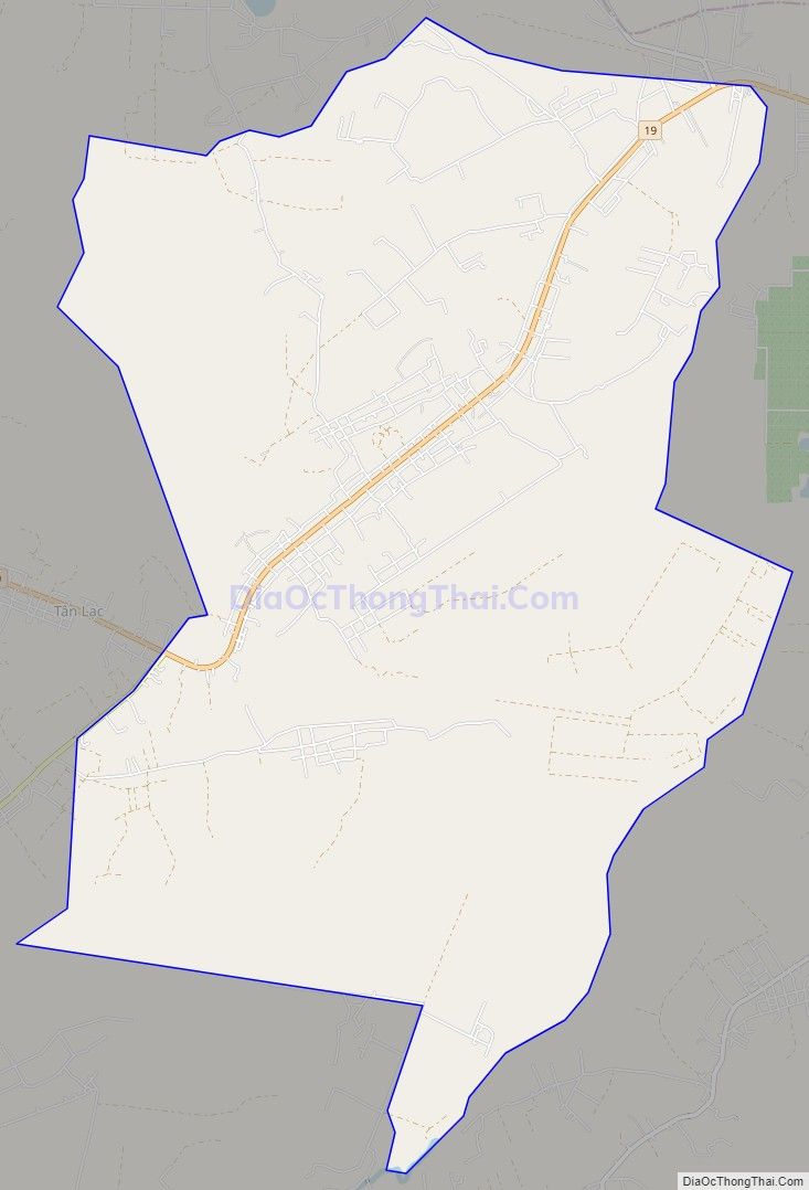 Bản đồ giao thông xã Thăng Hưng, huyện Chư Prông