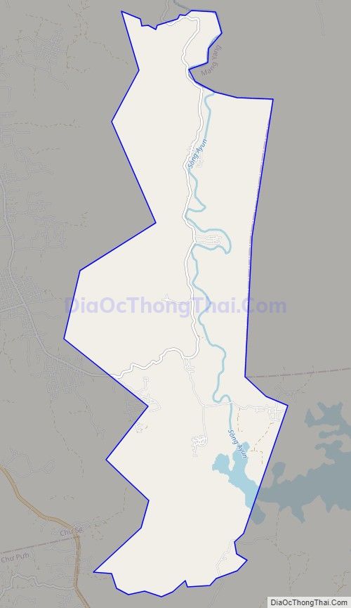 Bản đồ giao thông xã Ayun, huyện Chư Sê