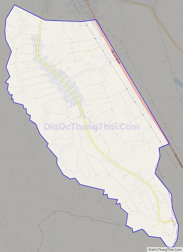 Bản đồ giao thông xã Ia Blang, huyện Chư Sê