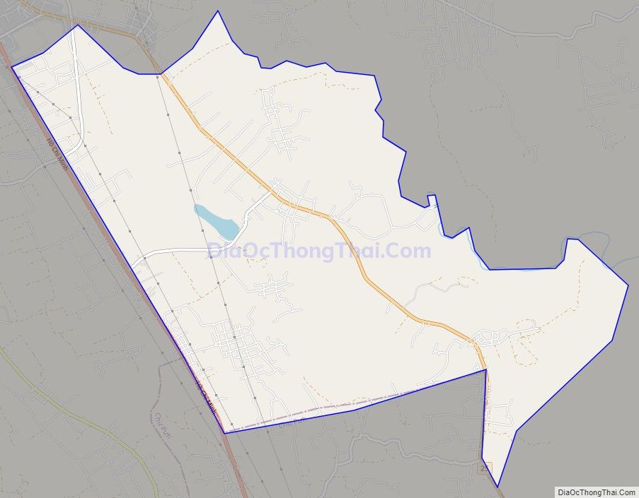 Bản đồ giao thông xã Ia Pal, huyện Chư Sê