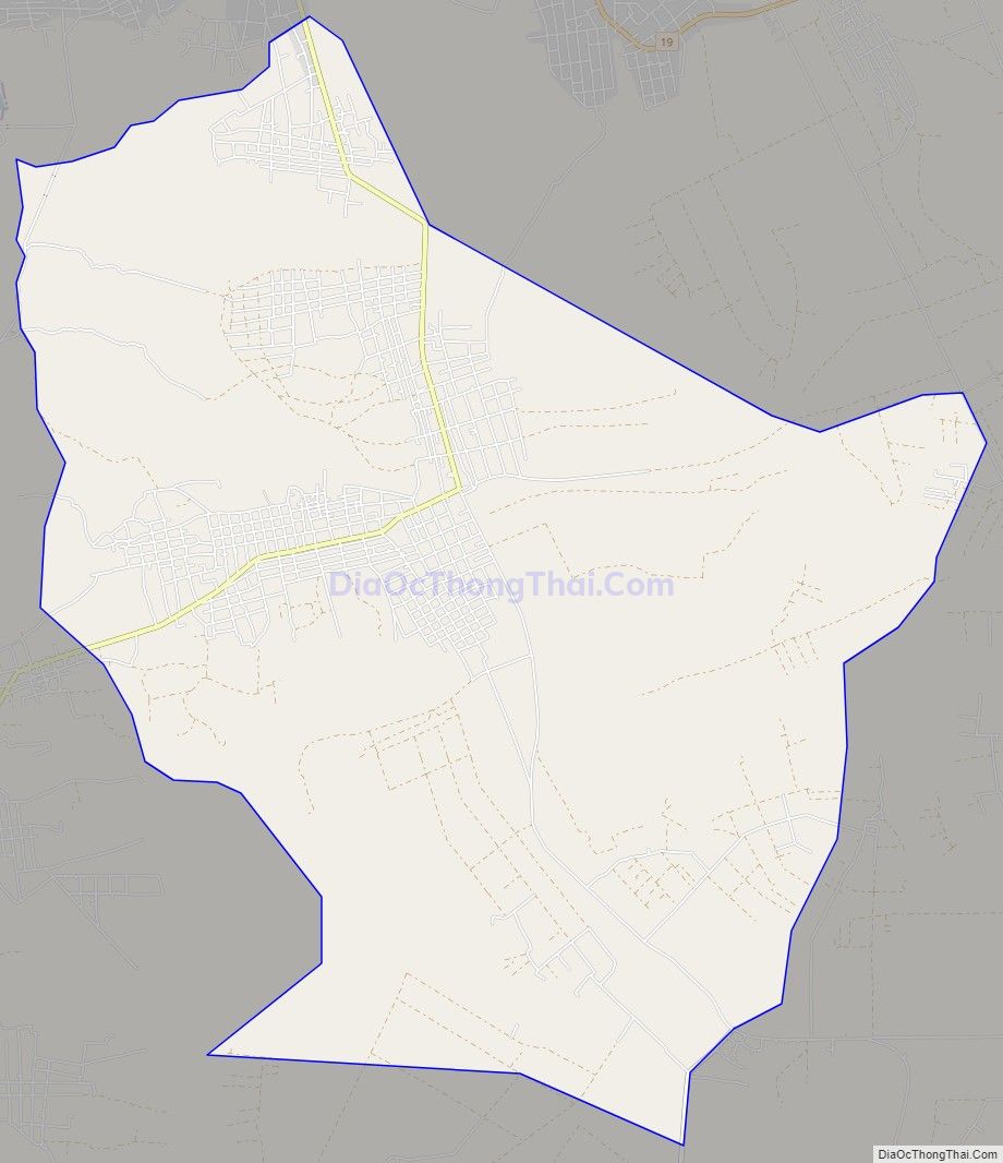 Bản đồ giao thông xã Glar, huyện Đak Đoa
