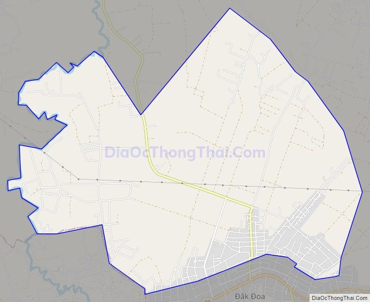 Bản đồ giao thông xã H' Neng, huyện Đak Đoa