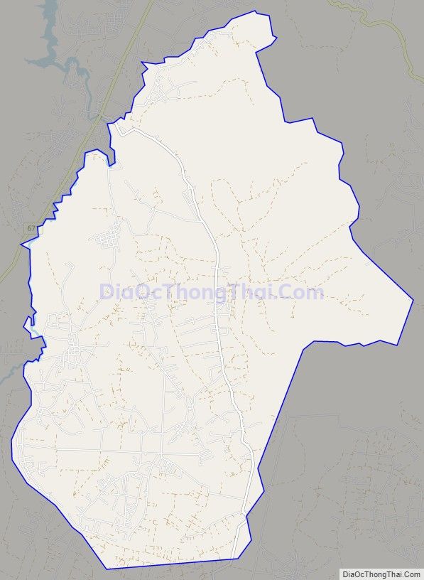 Bản đồ giao thông xã Kon Gang, huyện Đak Đoa