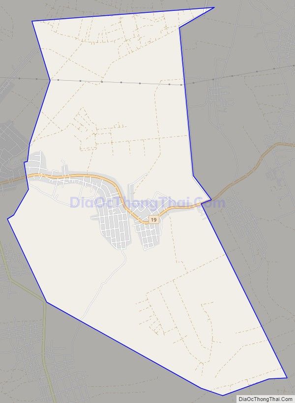 Bản đồ giao thông xã Tân Bình, huyện Đak Đoa