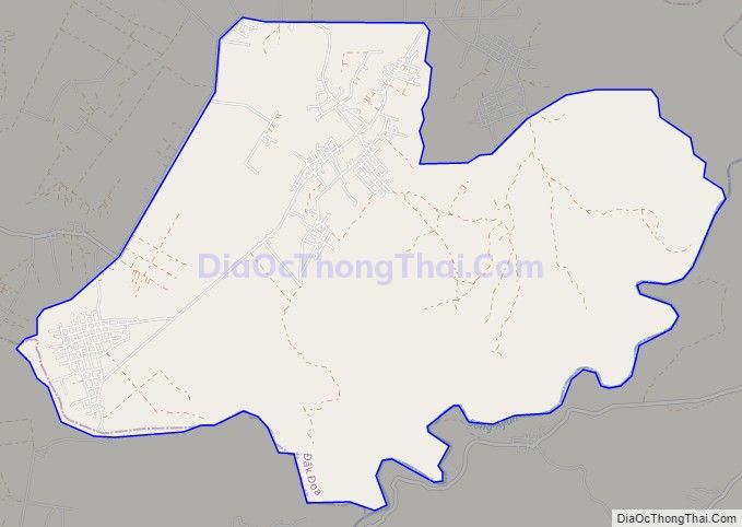 Bản đồ giao thông xã Trang, huyện Đak Đoa