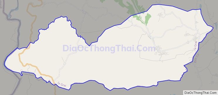 Bản đồ giao thông xã Ia Chia, huyện Ia Grai