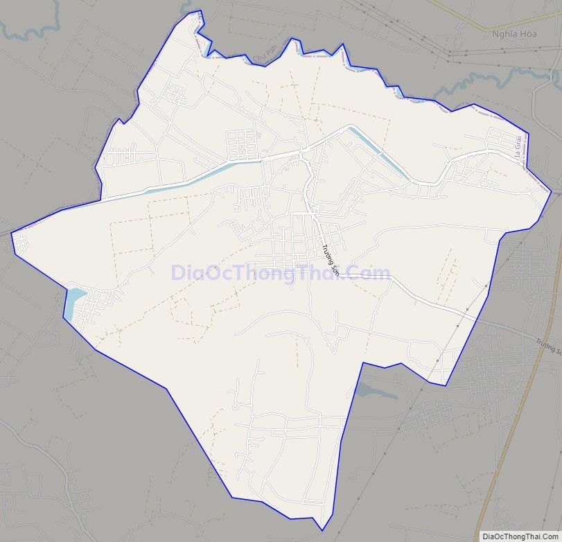 Bản đồ giao thông xã Ia Yok, huyện Ia Grai
