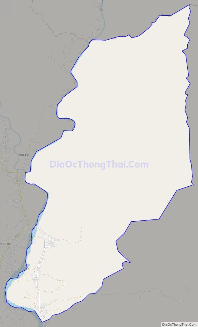 Bản đồ giao thông xã Ia KDăm, huyện Ia Pa