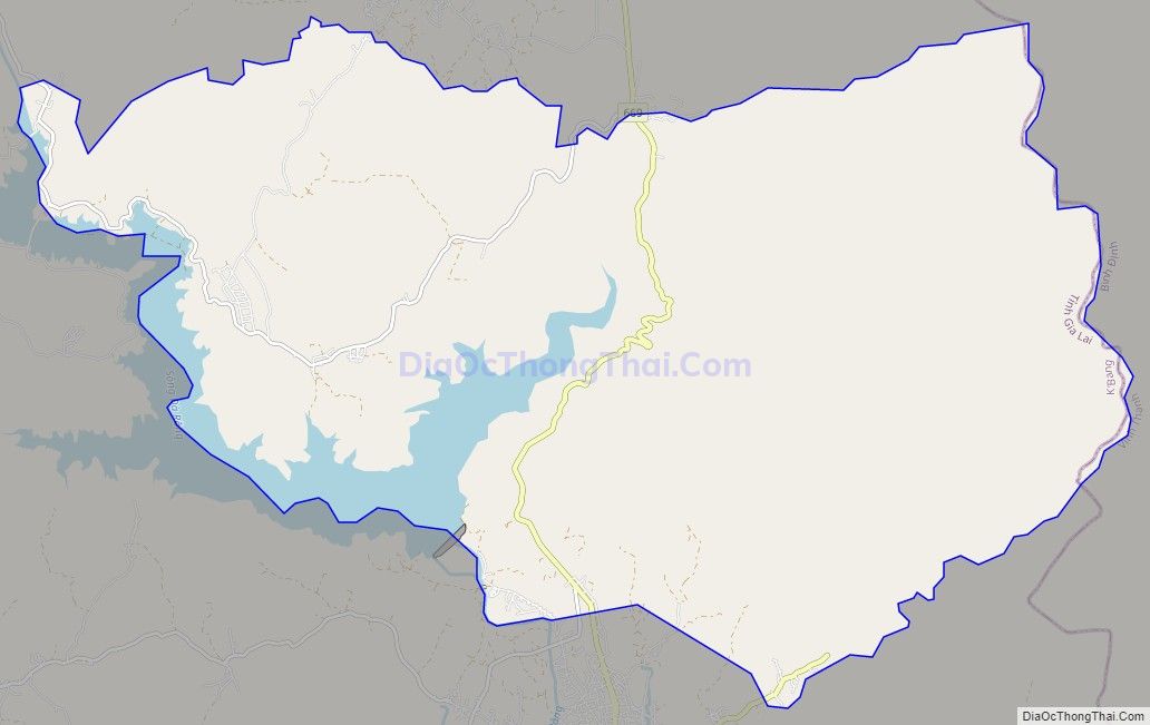 Bản đồ giao thông xã Đak SMar, huyện Kbang